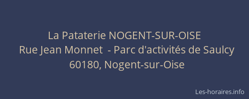 La Pataterie NOGENT-SUR-OISE