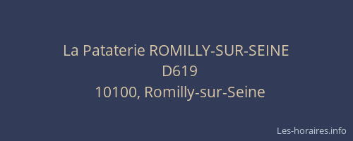 La Pataterie ROMILLY-SUR-SEINE
