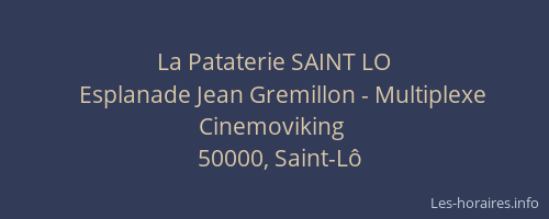 La Pataterie SAINT LO