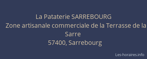La Pataterie SARREBOURG