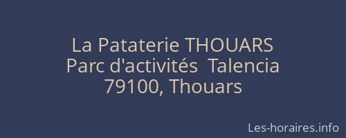 La Pataterie THOUARS