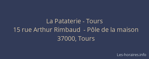 La Pataterie - Tours