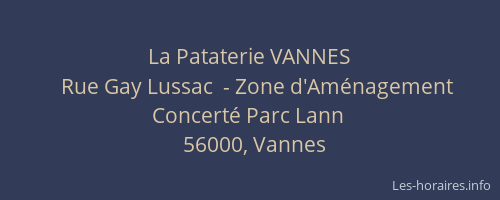 La Pataterie VANNES