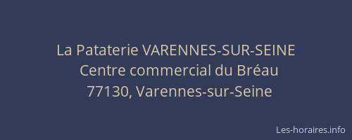 La Pataterie VARENNES-SUR-SEINE