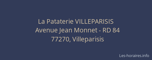 La Pataterie VILLEPARISIS