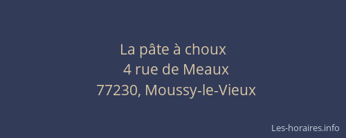 La pâte à choux
