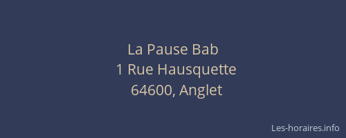 La Pause Bab