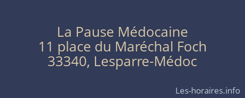La Pause Médocaine