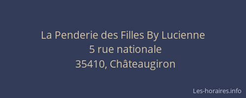 La Penderie des Filles By Lucienne