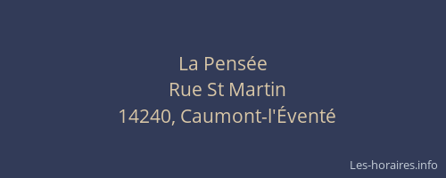 La Pens&eacute;e