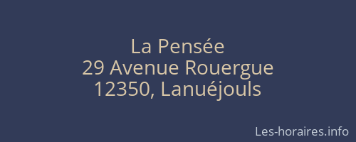 La Pensée