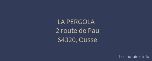 LA PERGOLA