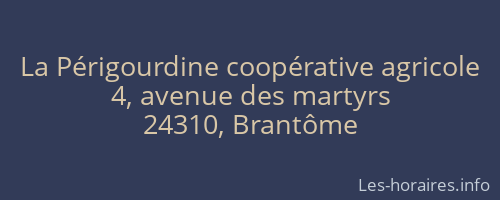 La Périgourdine coopérative agricole