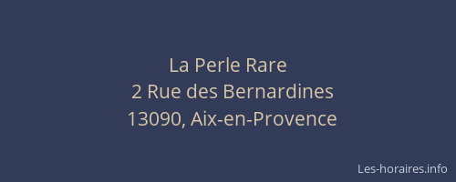 La Perle Rare