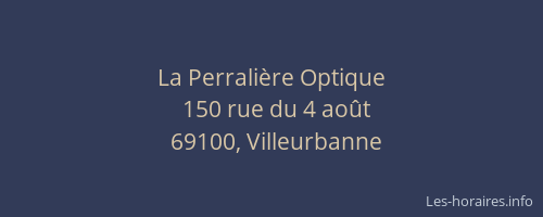 La Perralière Optique