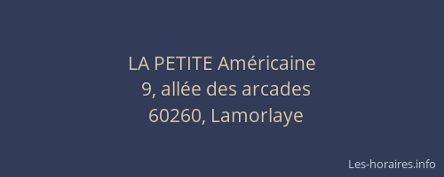 LA PETITE Am&eacute;ricaine