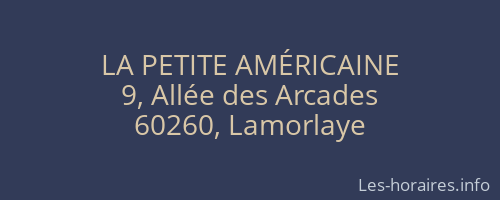 LA PETITE AMÉRICAINE