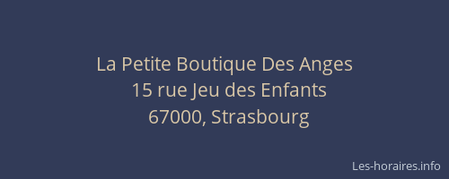 La Petite Boutique Des Anges