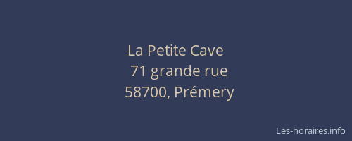 La Petite Cave