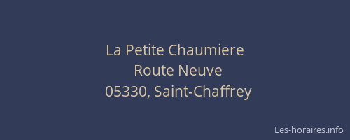 La Petite Chaumiere