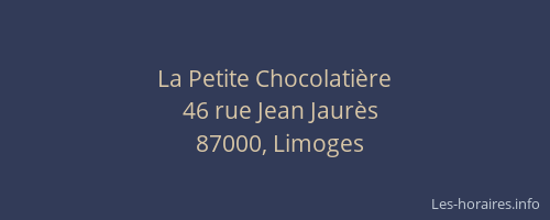 La Petite Chocolatière