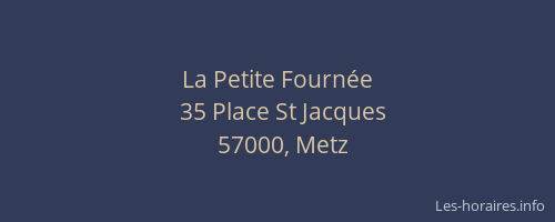 La Petite Fournée