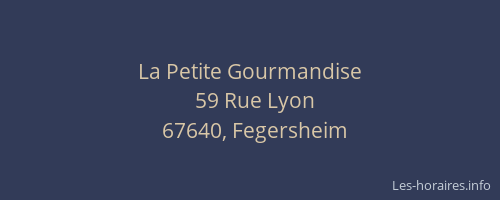La Petite Gourmandise