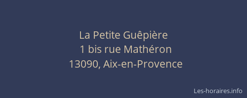 La Petite Guêpière
