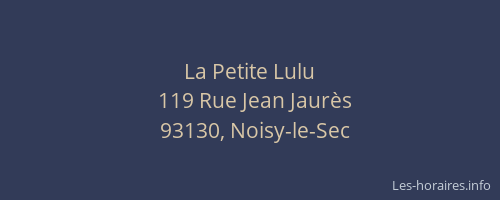 La Petite Lulu