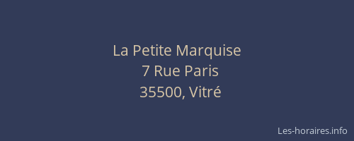 La Petite Marquise