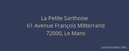 La Petite Sarthoise