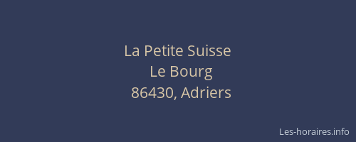 La Petite Suisse