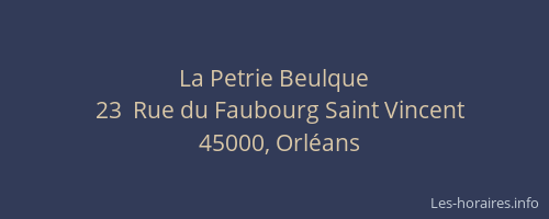 La Petrie Beulque