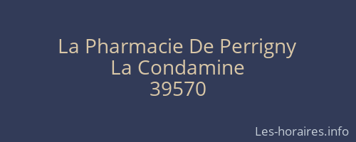 La Pharmacie De Perrigny