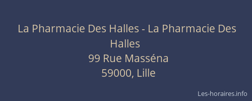 La Pharmacie Des Halles - La Pharmacie Des Halles