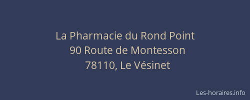 La Pharmacie du Rond Point