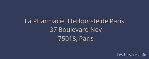 La Pharmacie  Herboriste de Paris