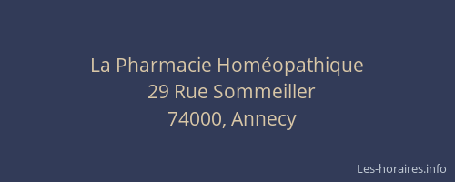 La Pharmacie Homéopathique