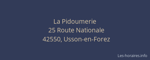 La Pidoumerie
