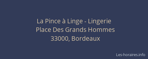La Pince à Linge - Lingerie
