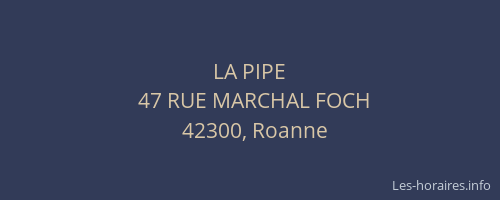 LA PIPE