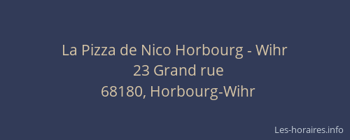 La Pizza de Nico Horbourg - Wihr