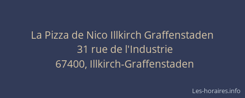La Pizza de Nico Illkirch Graffenstaden
