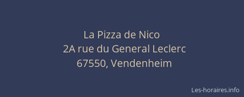 La Pizza de Nico