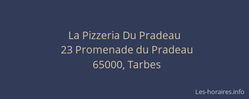 La Pizzeria Du Pradeau