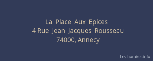 La  Place  Aux  Epices