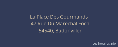 La Place Des Gourmands