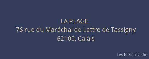 LA PLAGE