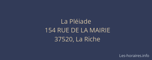 La Pl&eacute;iade