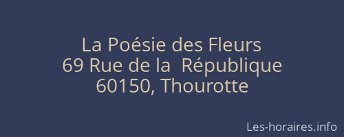La Poésie des Fleurs